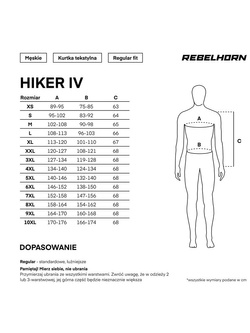 Kurtka motocyklowa tekstylna Rebelhorn Hiker IV czarno-szaro-żółta + Gratisy