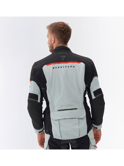Kurtka motocyklowa tekstylna Rebelhorn Range szaro-czarno-czerwona + Gratisy